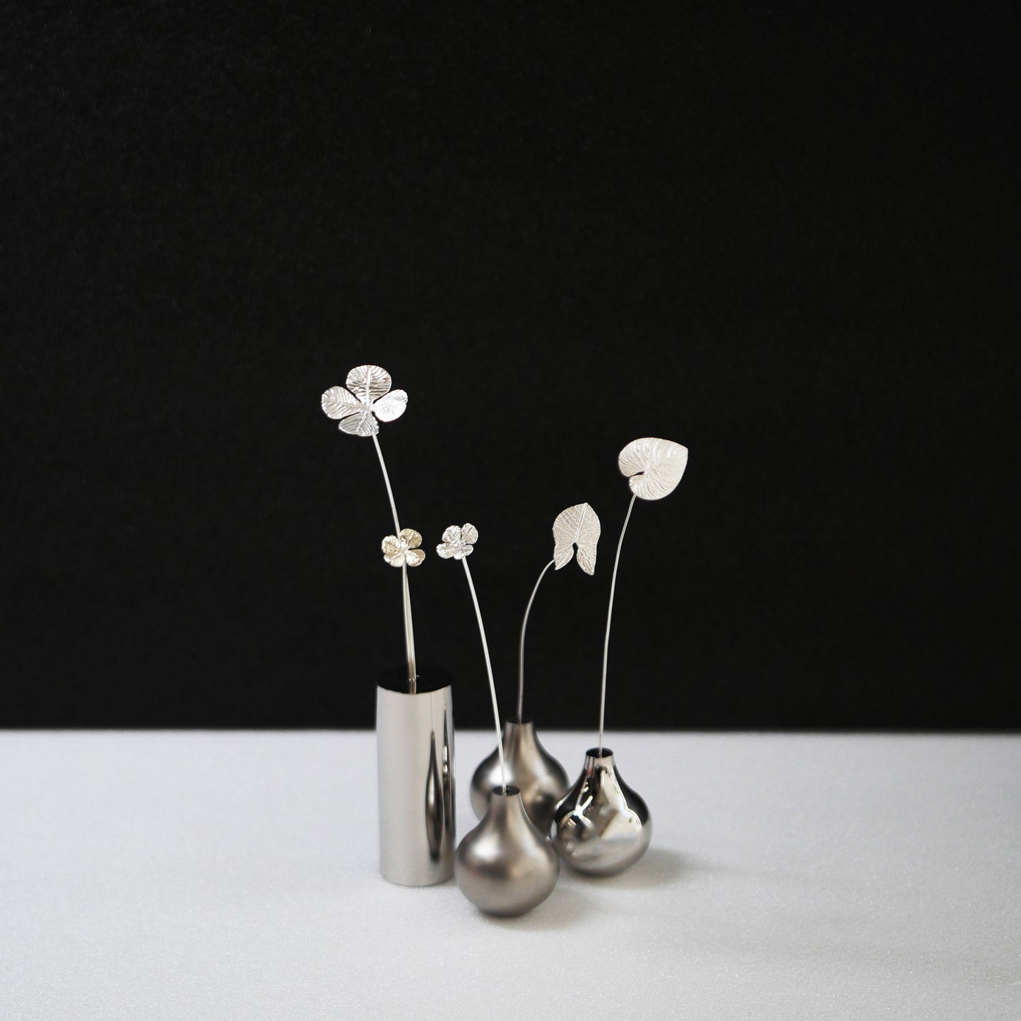 ミニ四つ葉クローバー Mini Clover|シルバー925製 一輪挿し SV01-1