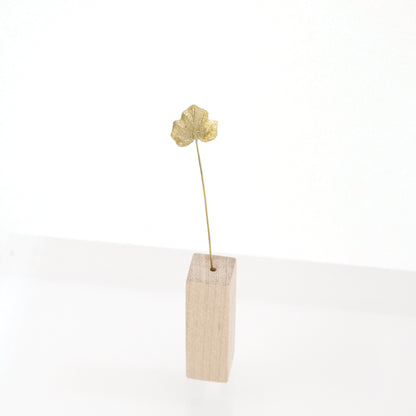 桐（きり）｜真鍮製一輪挿しオブジェ