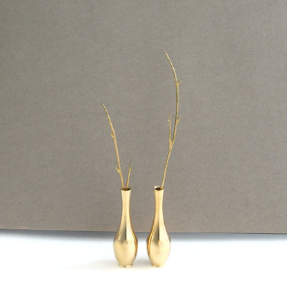 ささやく 枝 真鍮製一輪挿しオブジェ JF039