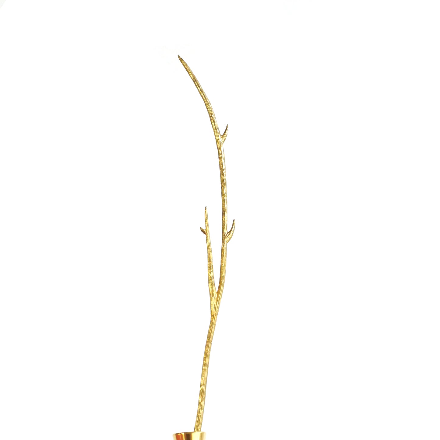 ささやく 枝 真鍮製一輪挿しオブジェ JF039