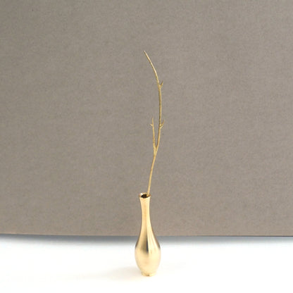 ささやく 枝 真鍮製一輪挿しオブジェ JF039
