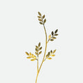 Olive Leaf Brass Bud Vase – Decorative Mini Flower Vase