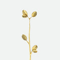 Slim Leaf Brass Bud Vase – Minimal Mini Vase