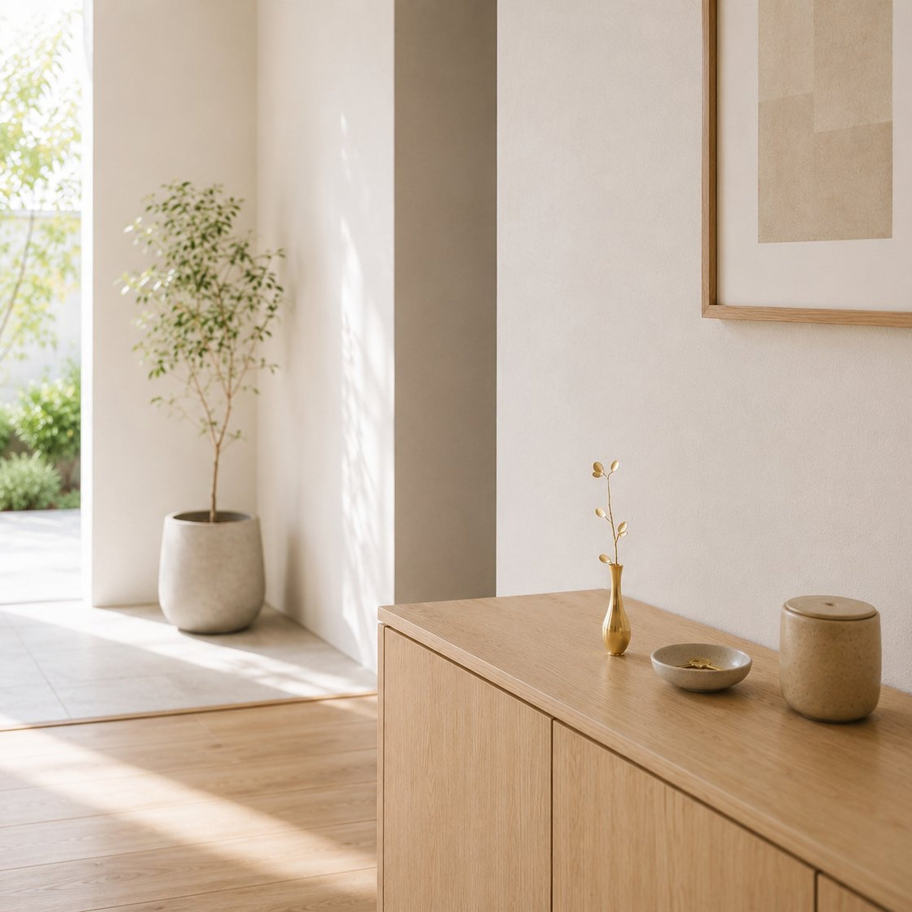 Slim Leaf Brass Bud Vase – Minimal Mini Vase