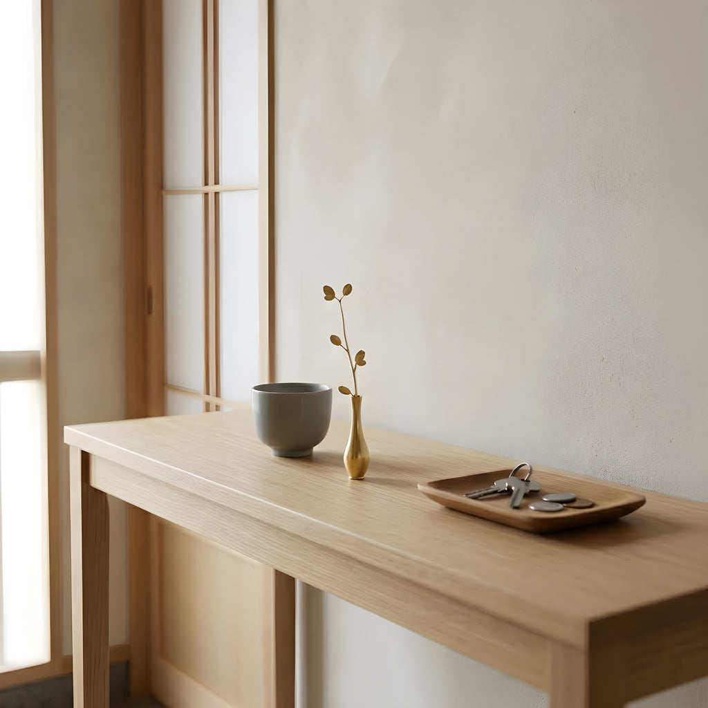 Slim Leaf Brass Bud Vase – Minimal Mini Vase