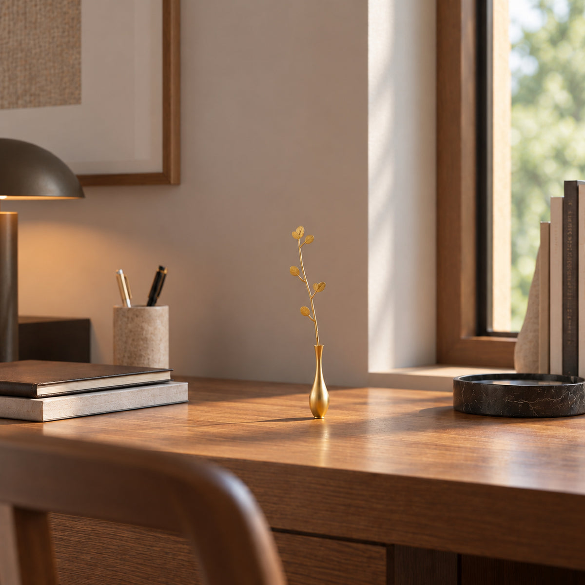 Foglia Decorativa in Ottone