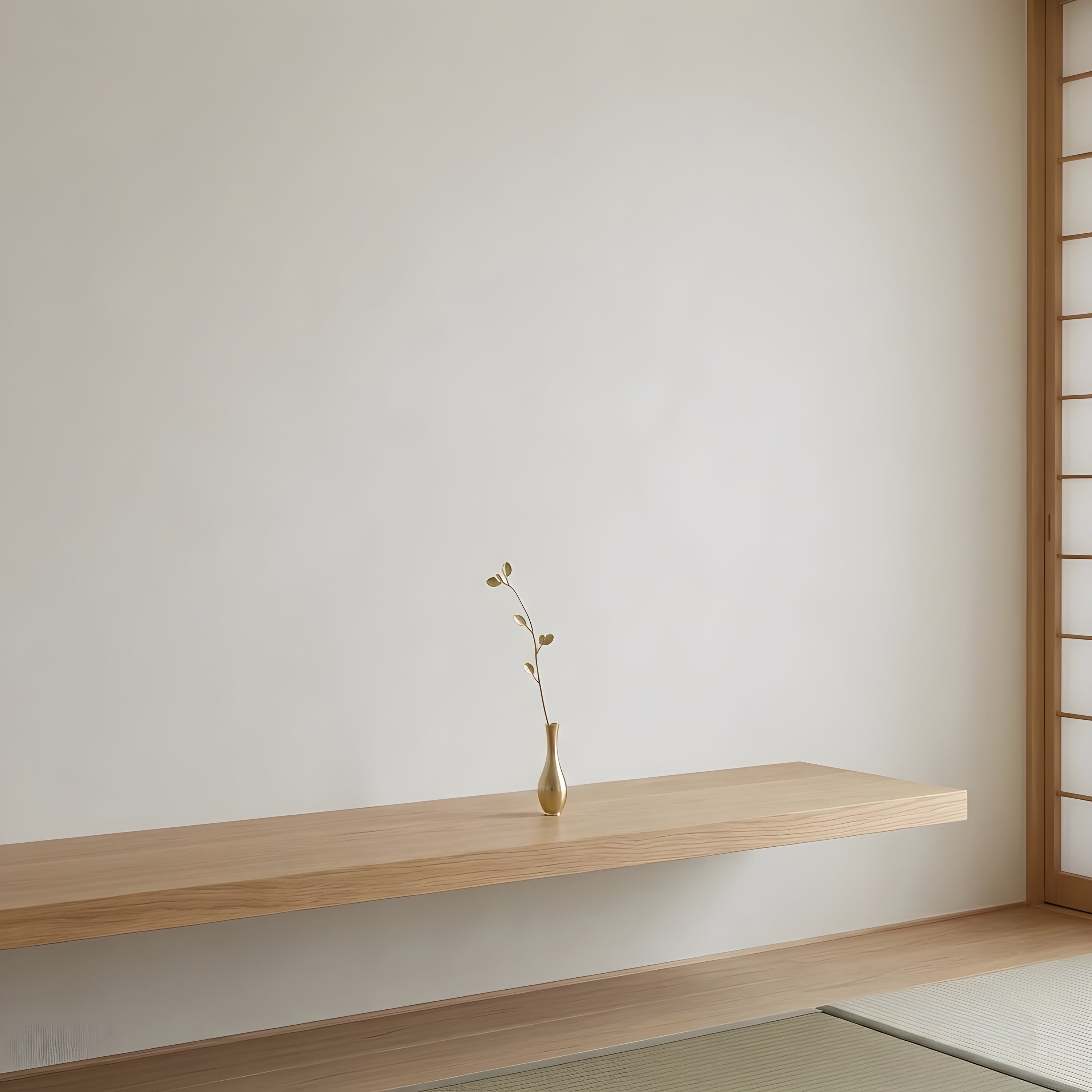 Ultra Slim Leaf Brass Bud Vase – Minimal Mini Vase