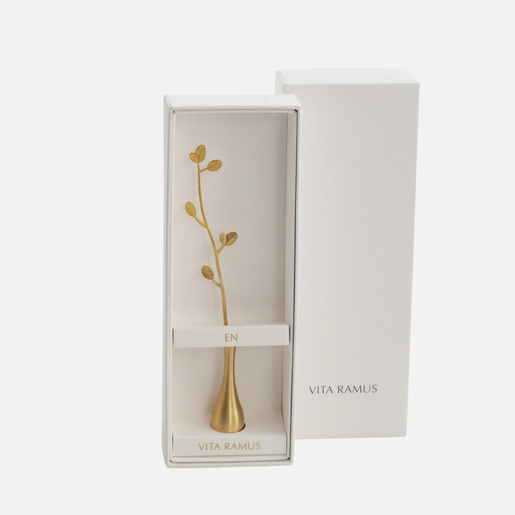 Foglia Decorativa in Ottone