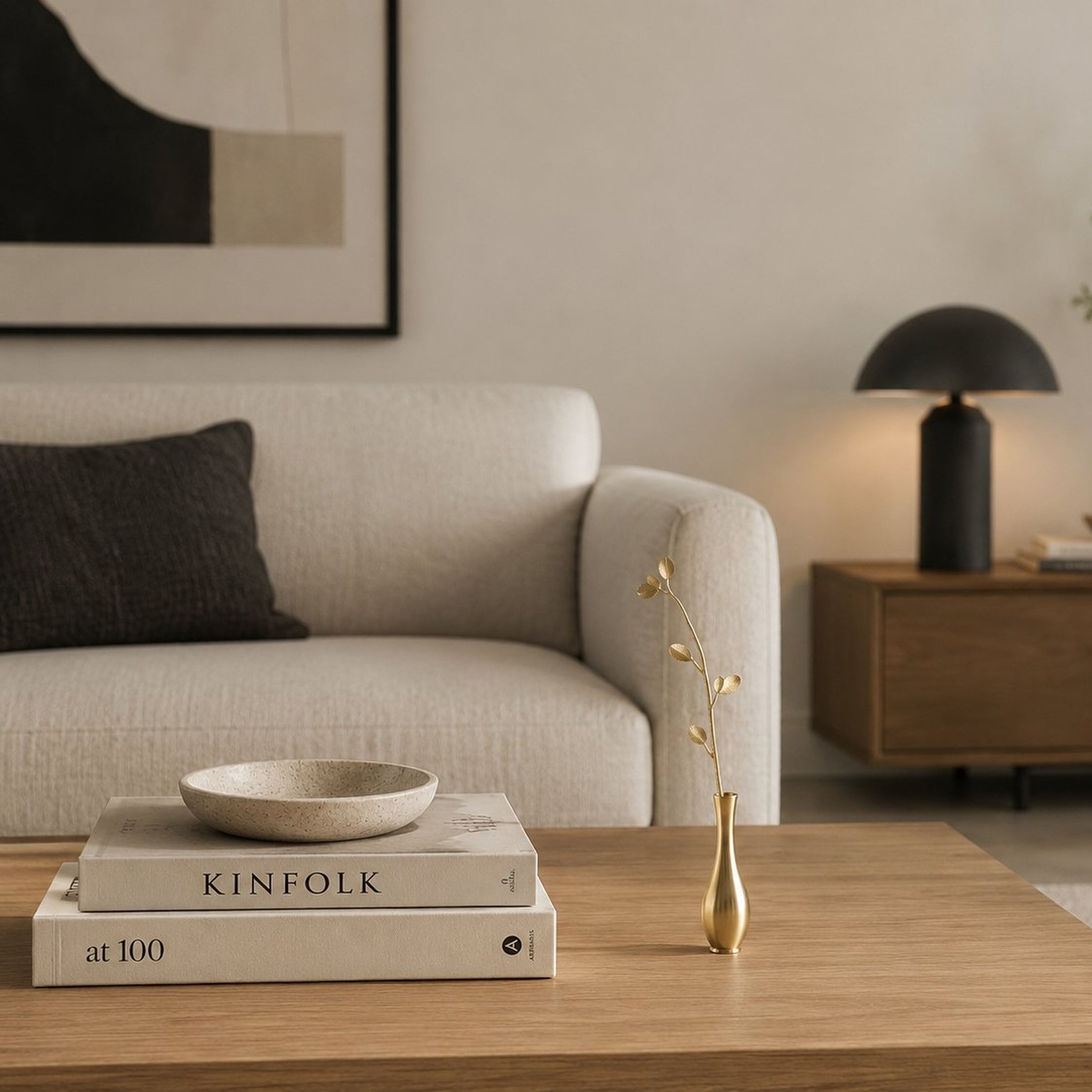 Ultra Slim Leaf Brass Bud Vase – Minimal Mini Vase