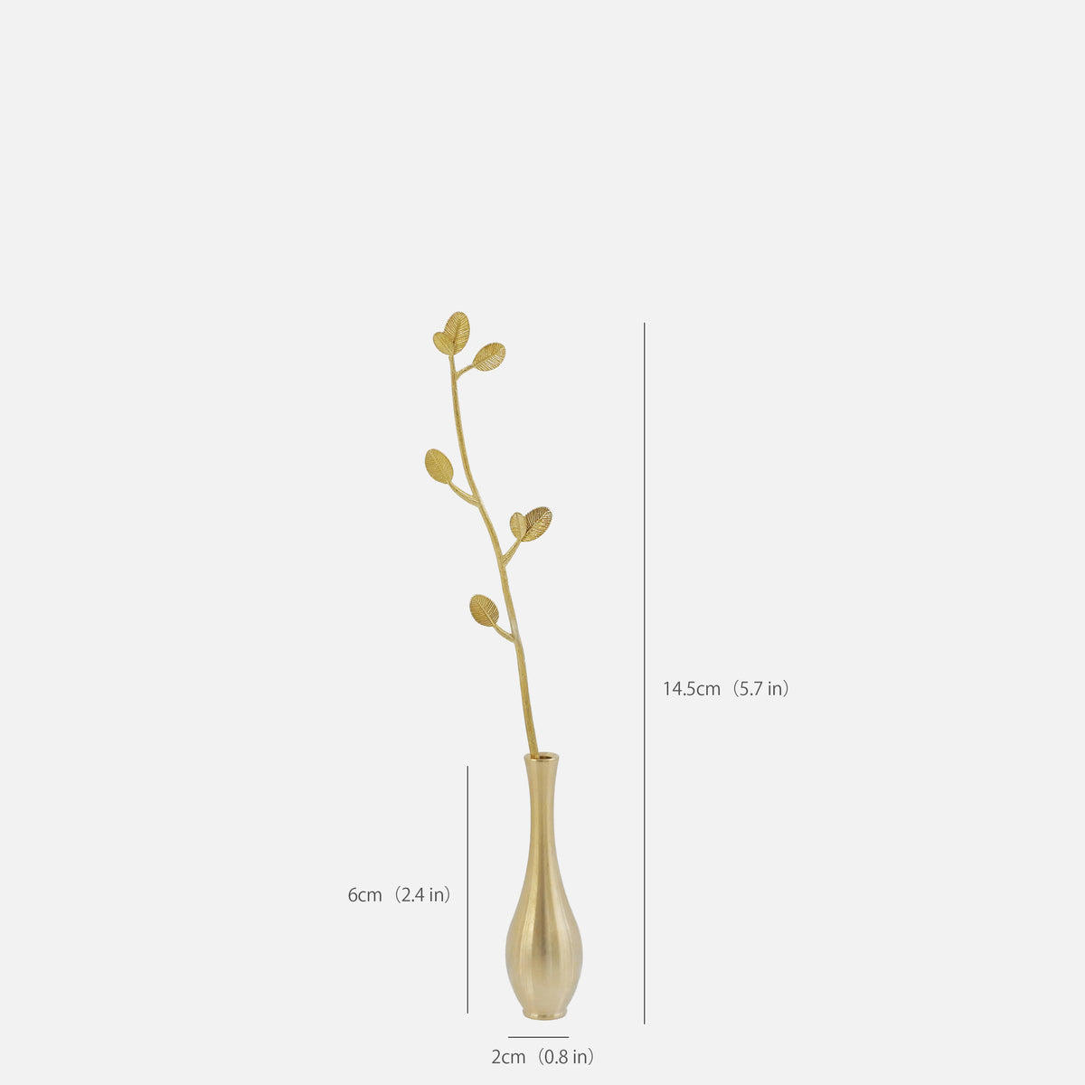 Foglia Decorativa in Ottone