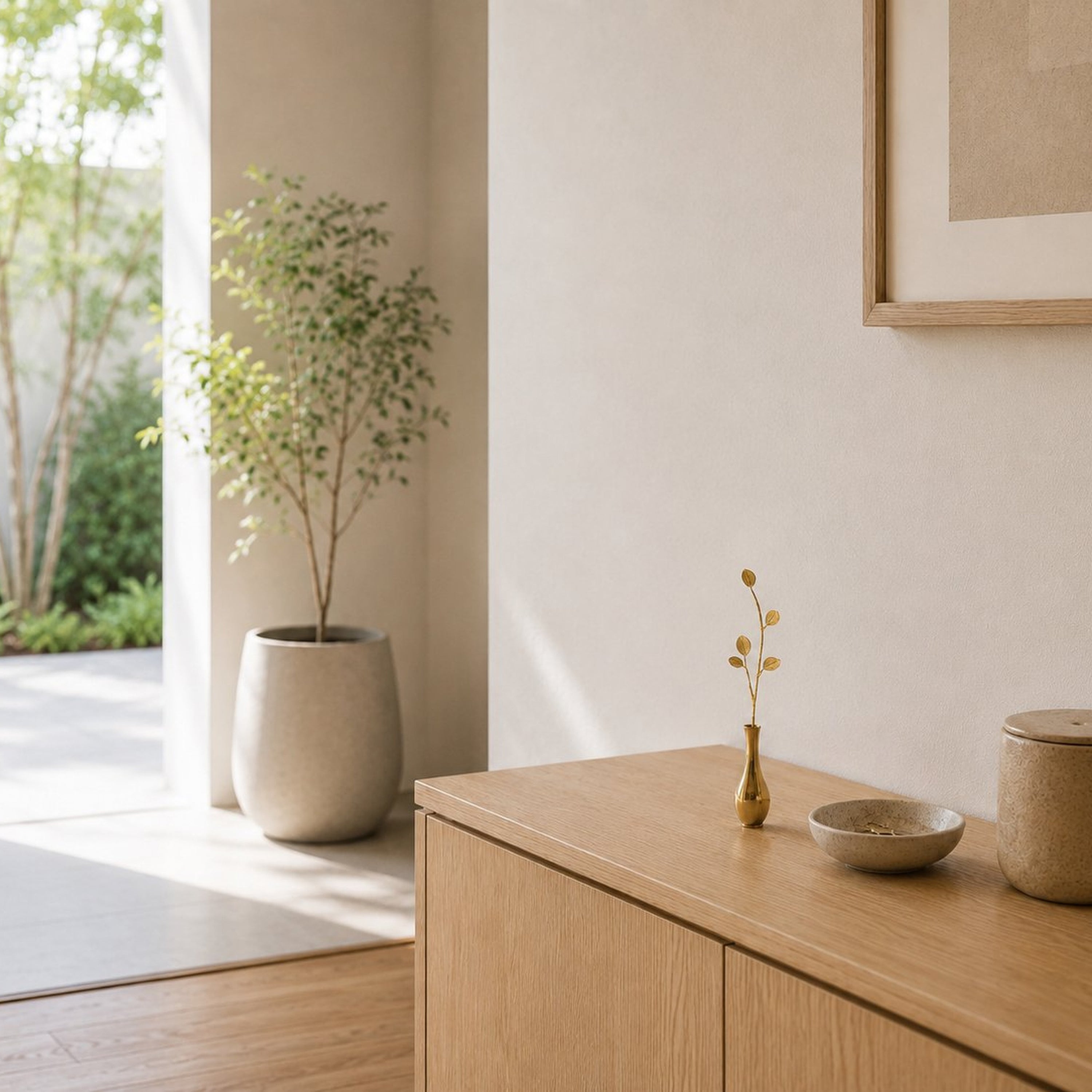 Rounded Leaf Brass Bud Vase – Decorative Mini Vase