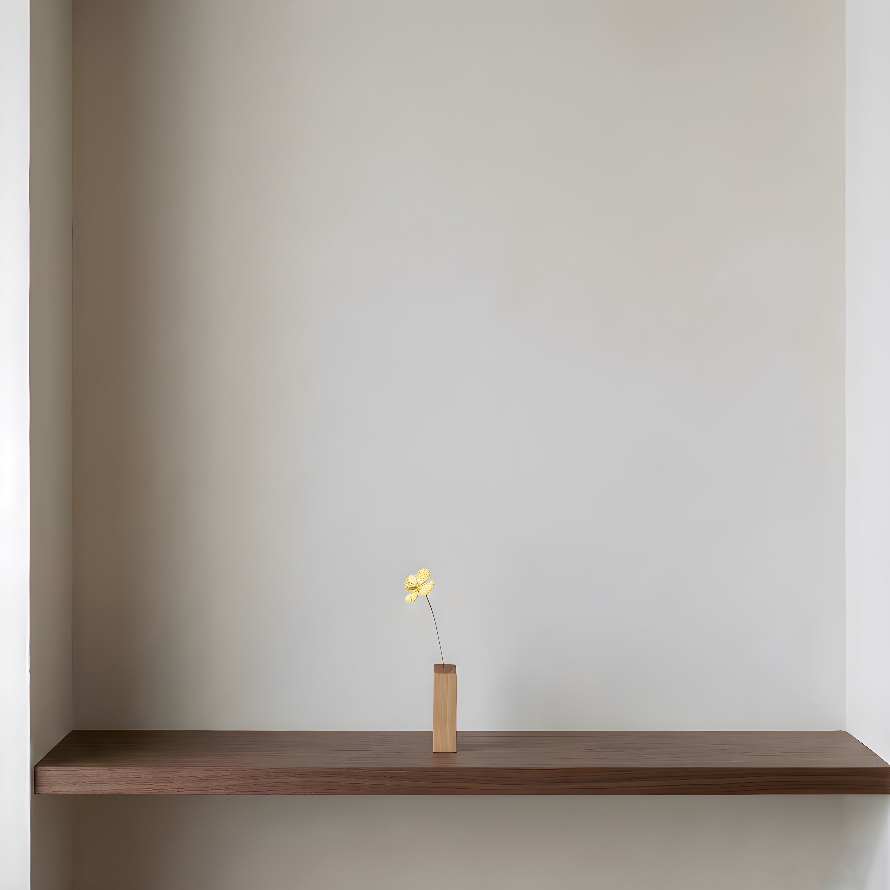クローバーモチーフ 真鍮ミニオブジェ｜選べる木製花瓶付き