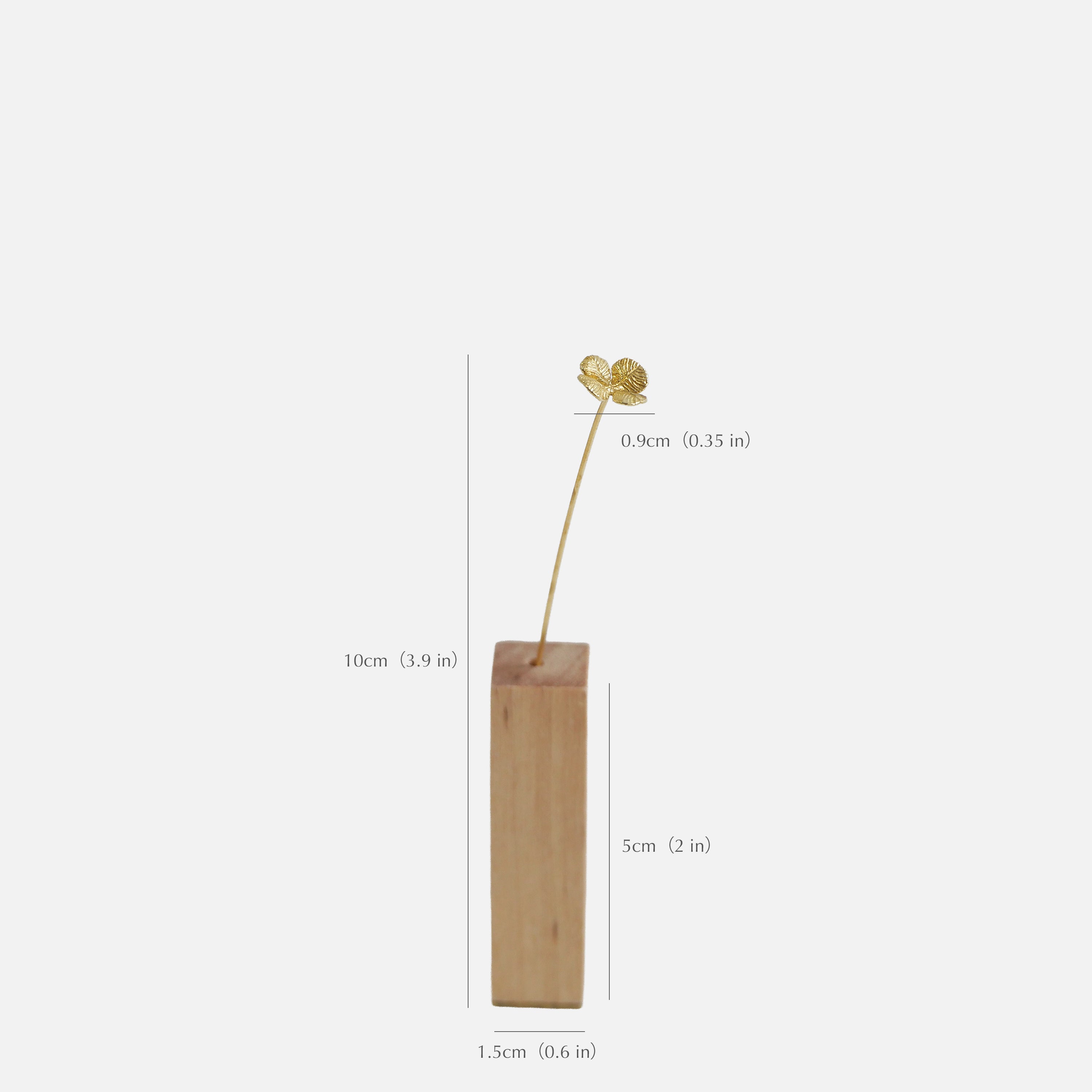 GRAND CLOVER | Clover Brass Botanical Object