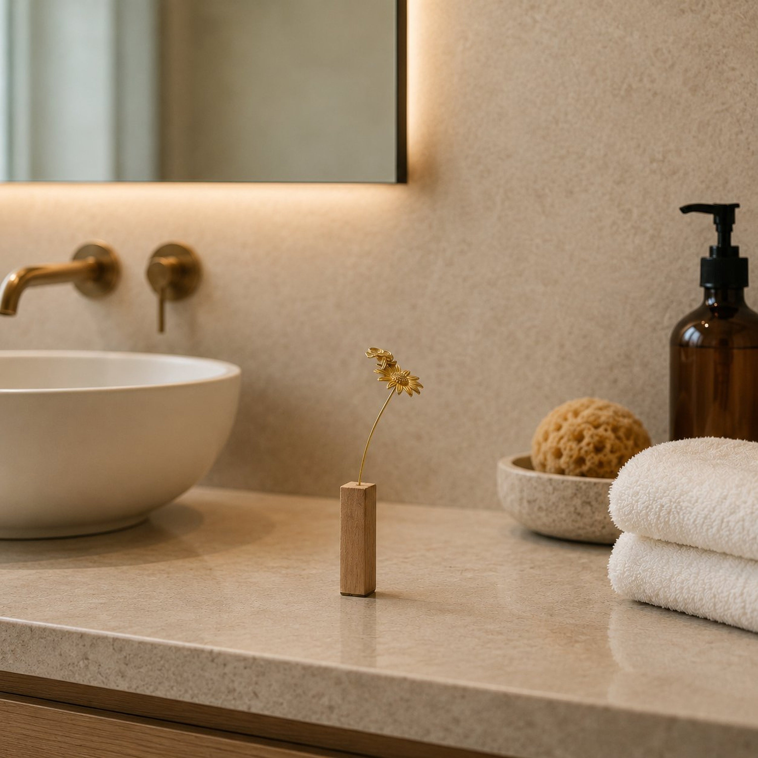 Girasole e Ape Decorativi in Ottone