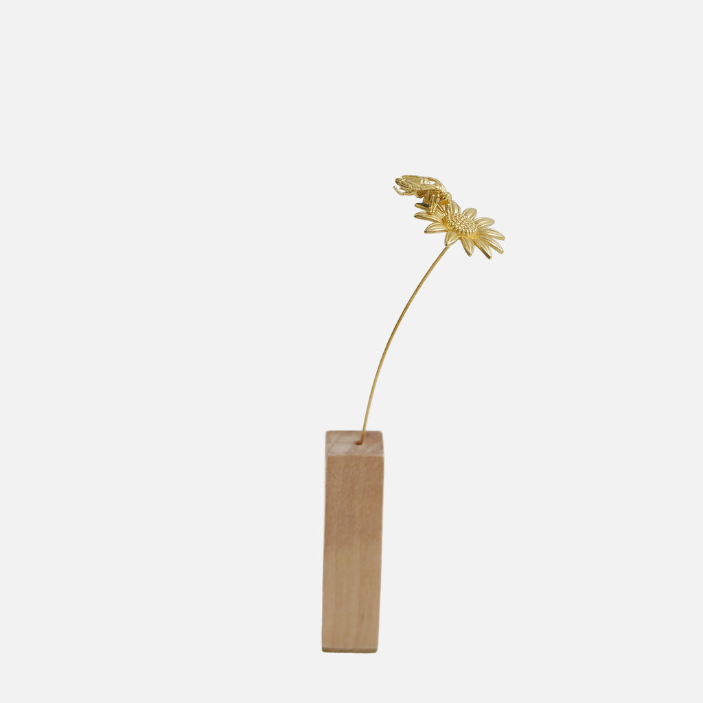 SUNFLOWER & BEE ひまわりとミツバチオブジェ