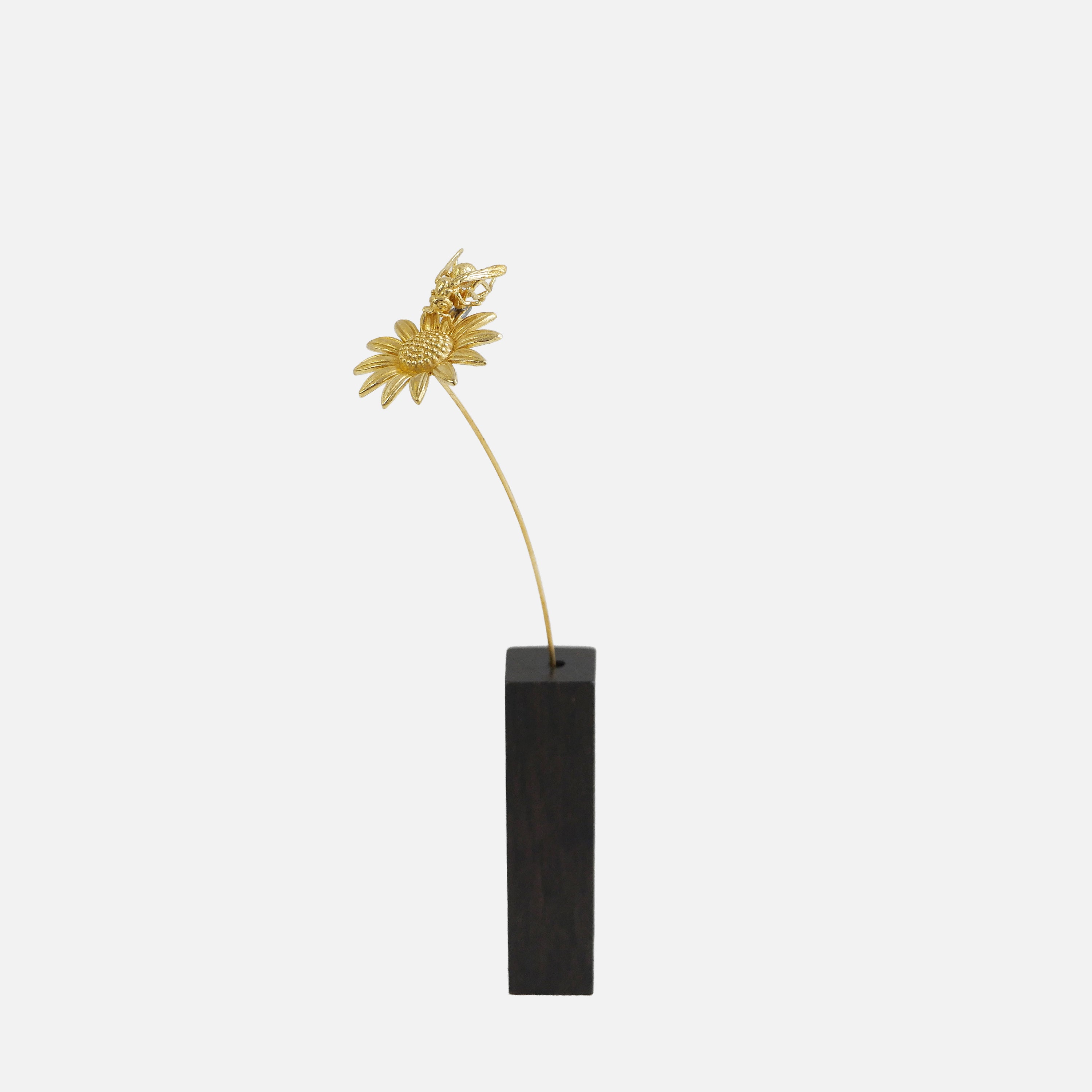 SUNFLOWER & BEE | 해바라기와 꿀벌 황동 보태니컬 오브제