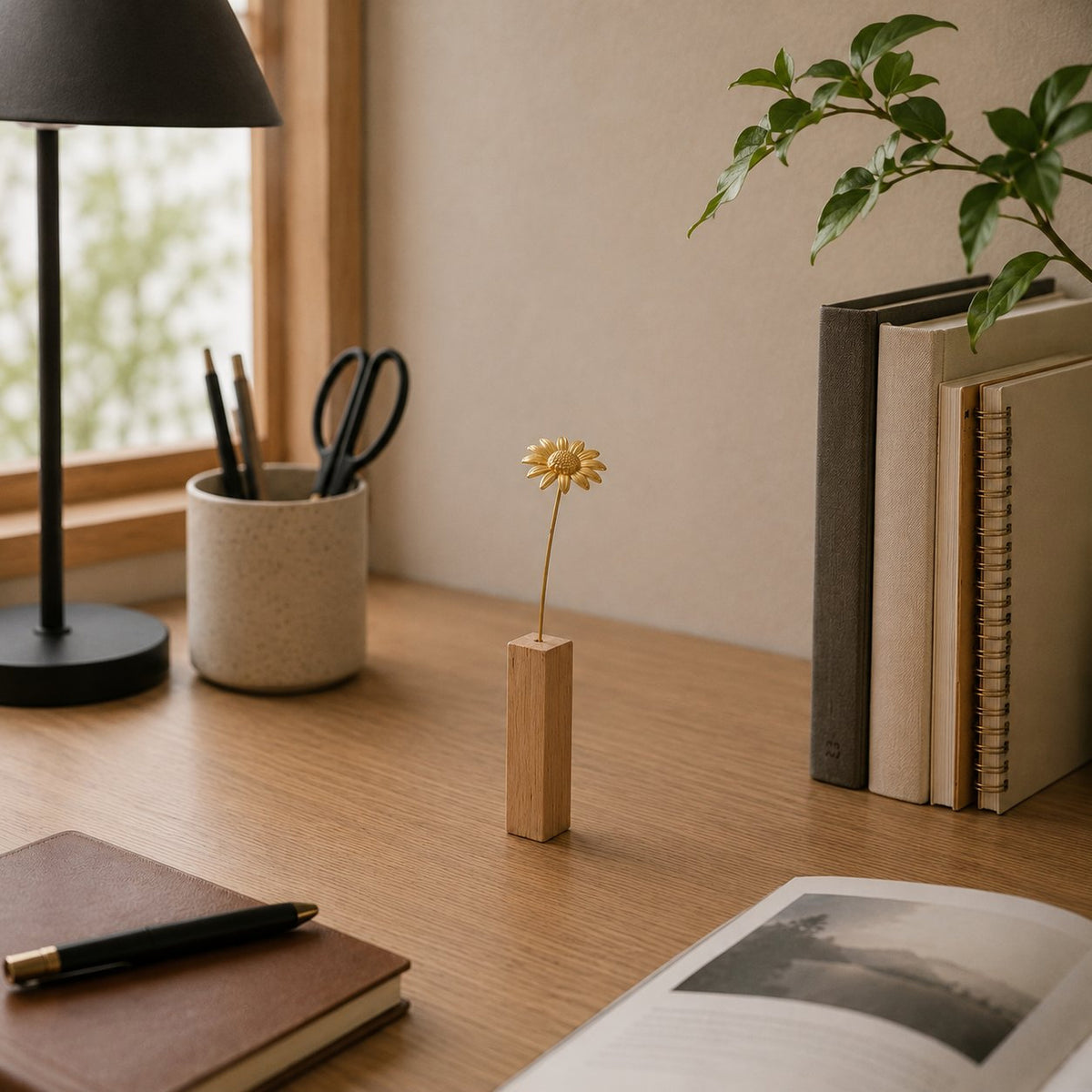Girasole Decorativo in Ottone