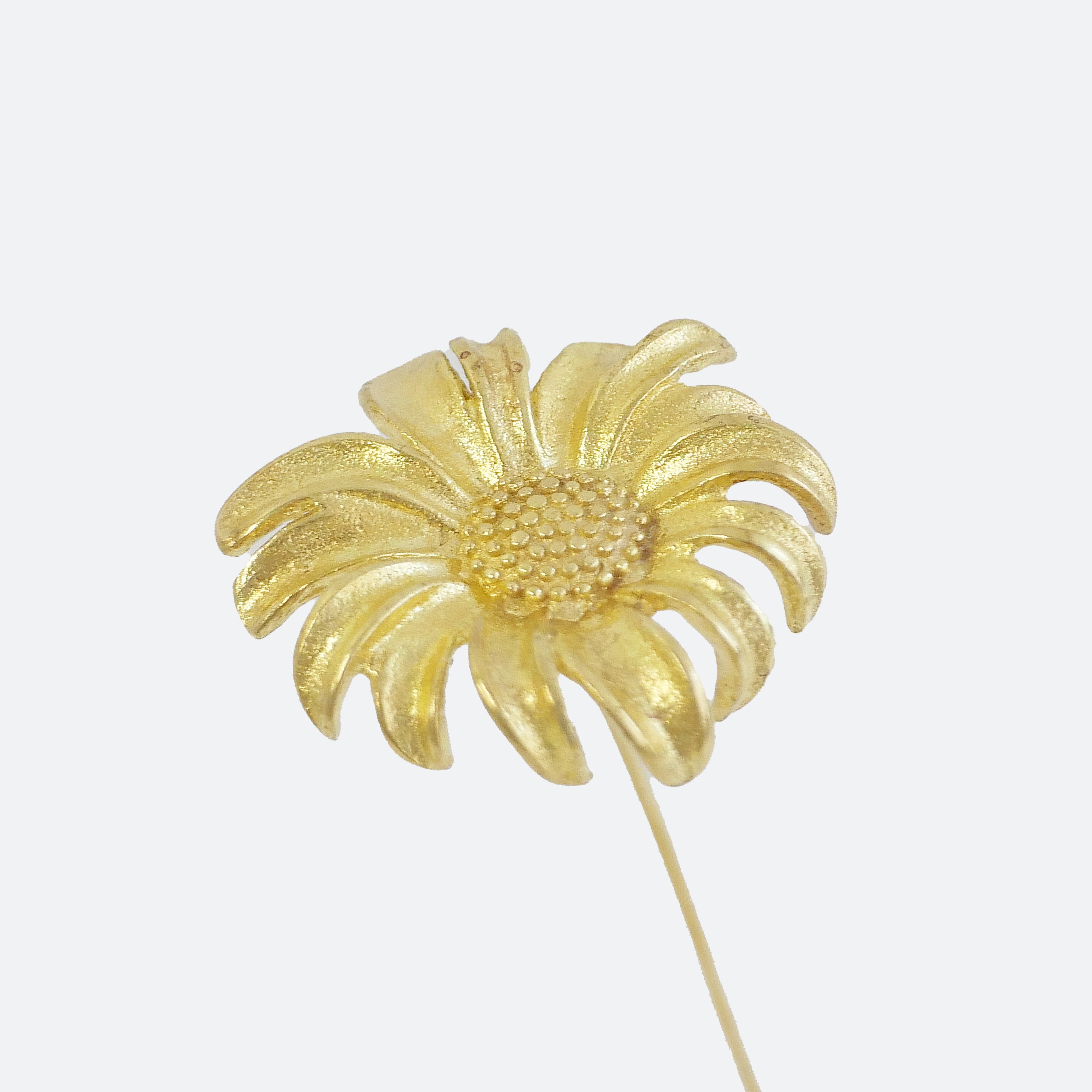 マーガレットモチーフ 真鍮ミニオブジェ｜選べる木製花瓶付き