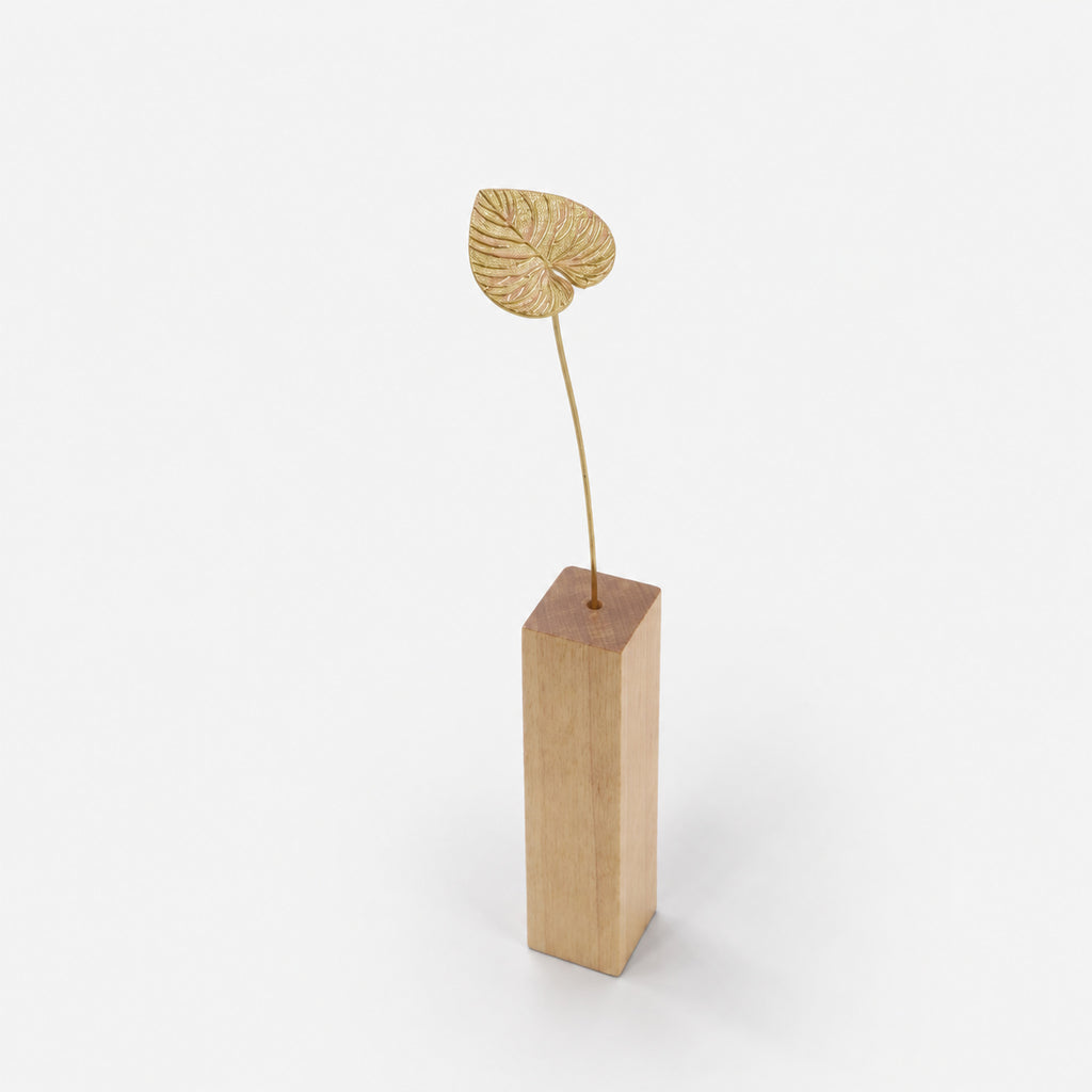 Monstera Decorativa in Ottone