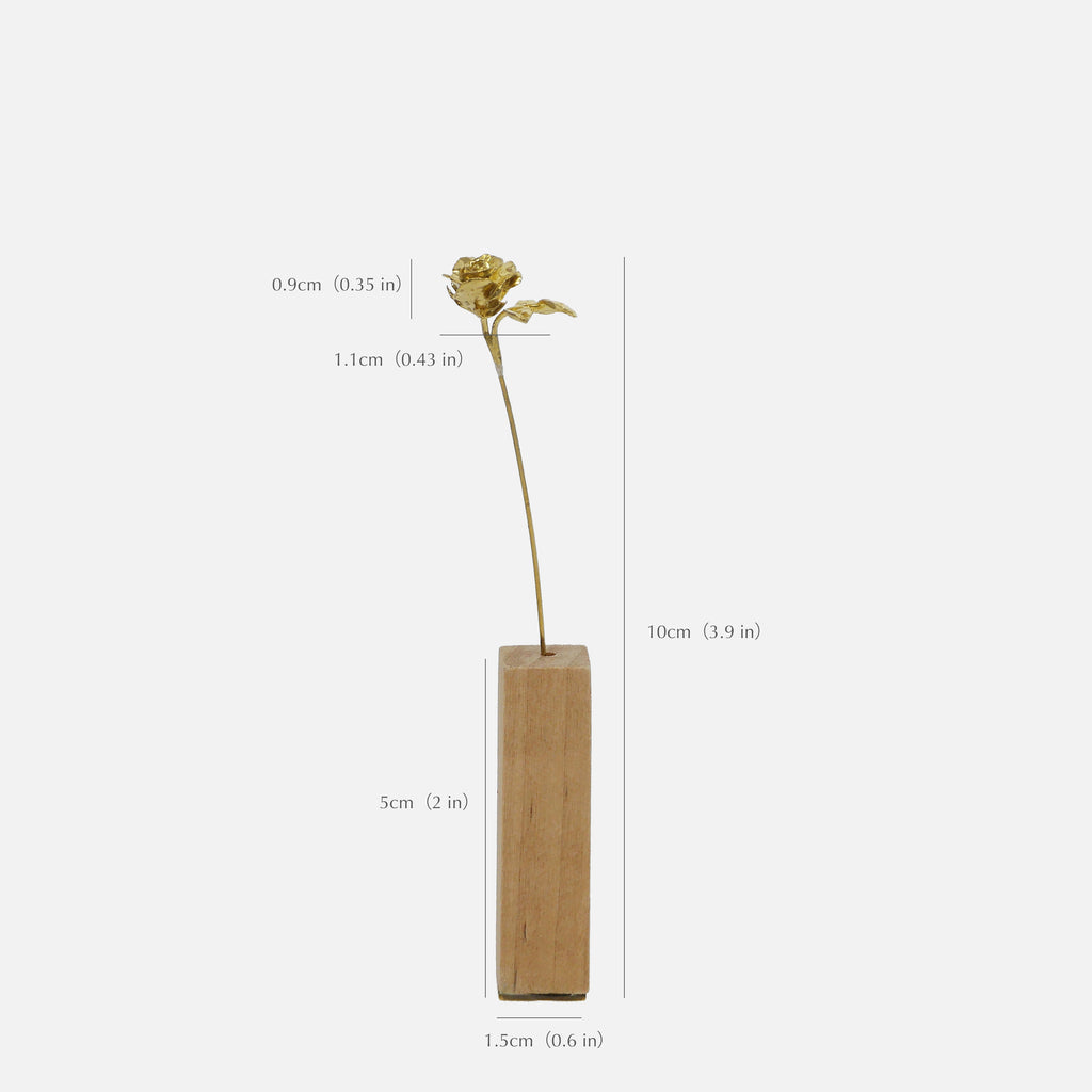 ROSE バラモチーフ 真鍮ミニオブジェ