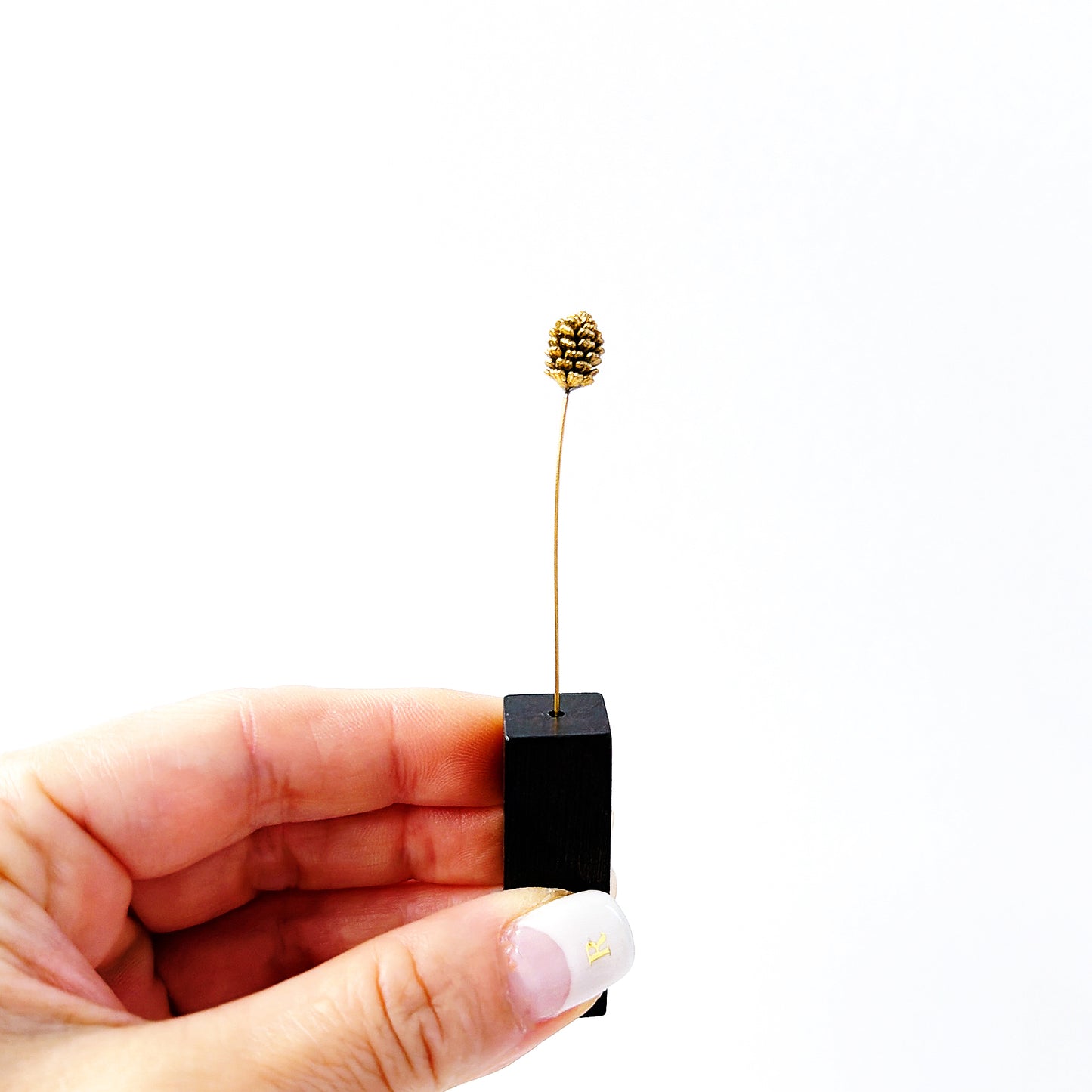 松ぼっくり｜真鍮製一輪挿し オブジェ JF060