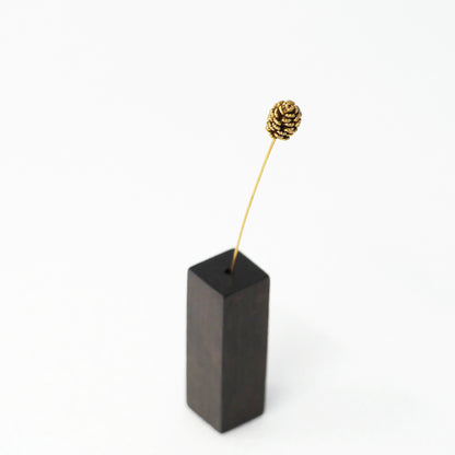 松ぼっくり｜真鍮製一輪挿し オブジェ JF060