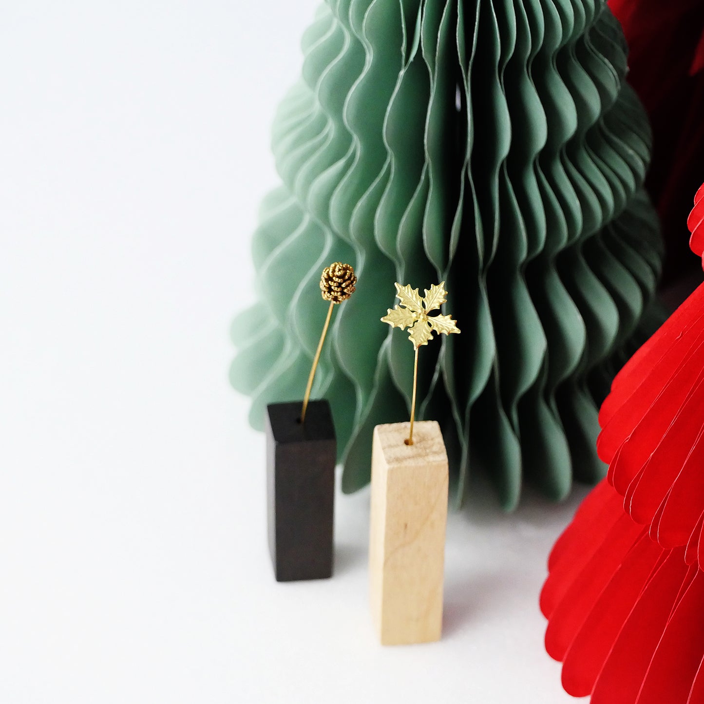 ポインセチア｜真鍮製一輪挿し オブジェ JF061