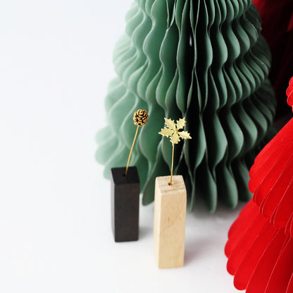 ポインセチア｜真鍮製一輪挿し オブジェ JF061