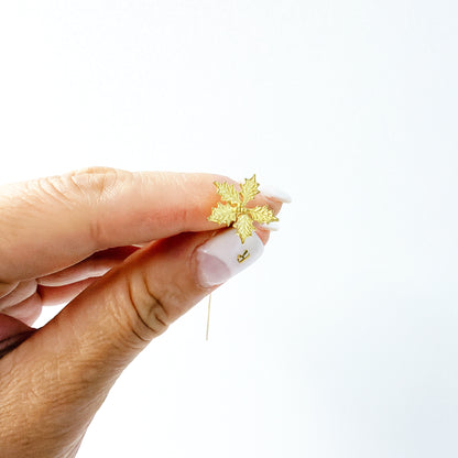 ポインセチア｜真鍮製一輪挿し オブジェ JF061