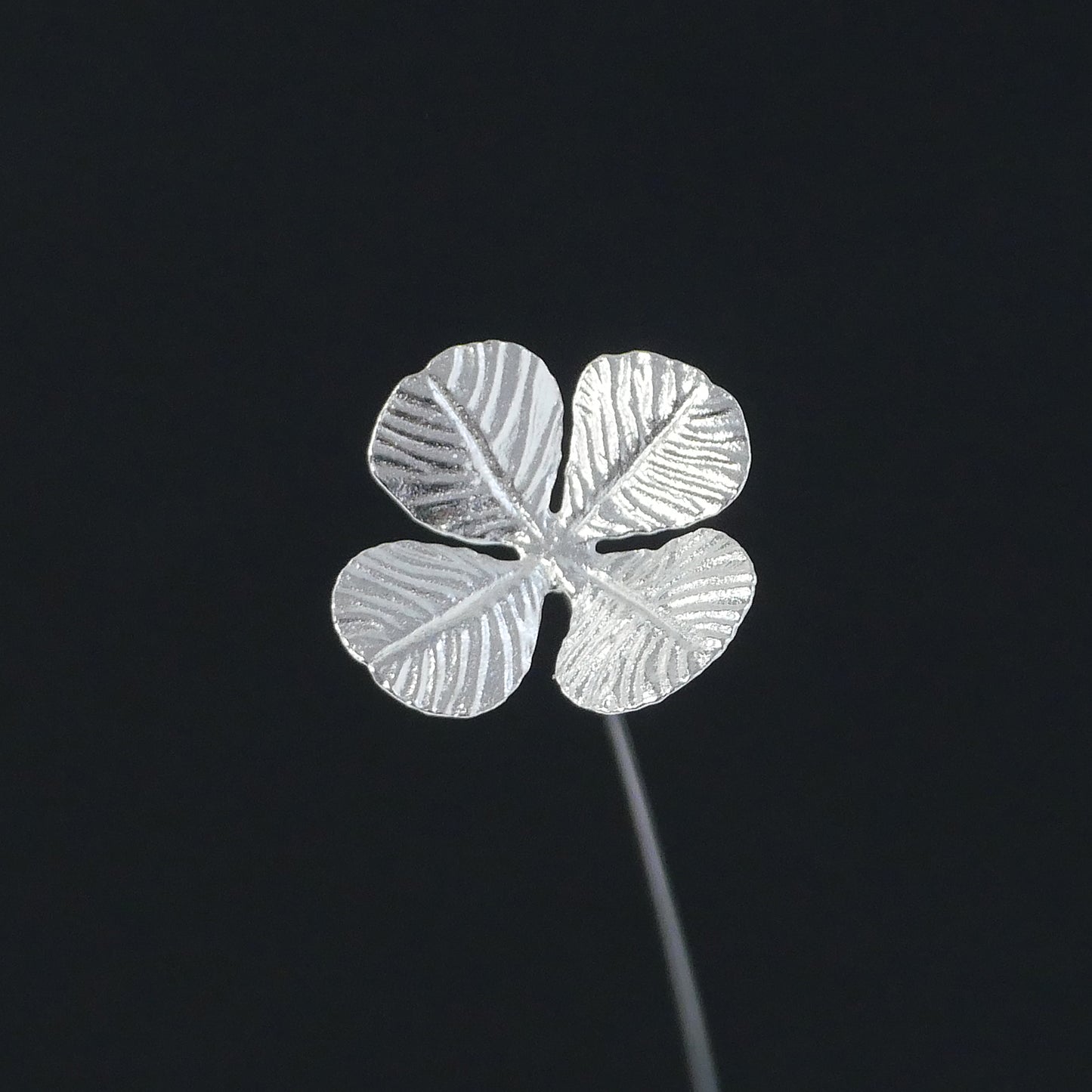 四つ葉クローバー・大小2本セット｜シルバー925製一輪挿し｜Vita Ramus Botanical Objet｜JFS010