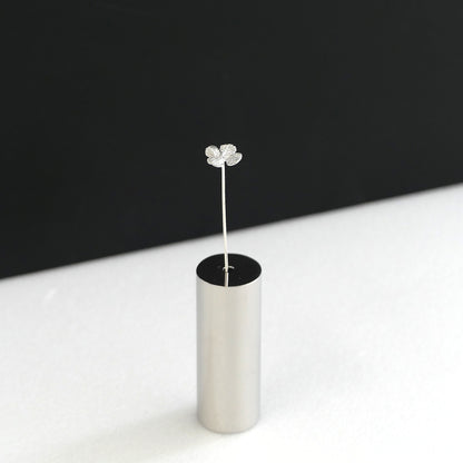 ミニ四つ葉モチーフのシルバー925製一輪挿し｜Vita Ramus Botanical Objet｜JFS002