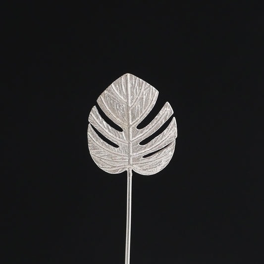 モンステラモチーフのシルバー925製一輪挿し｜Vita Ramus Botanical Objet｜JFS003