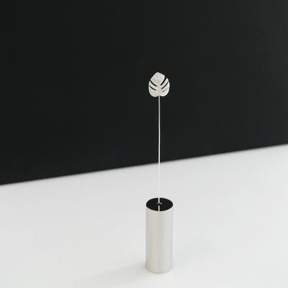 モンステラモチーフのシルバー925製一輪挿し｜Vita Ramus Botanical Objet｜JFS003