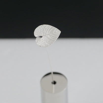 ハートモンステラのシルバー925製一輪挿し｜Vita Ramus Botanical Objet｜JFS004