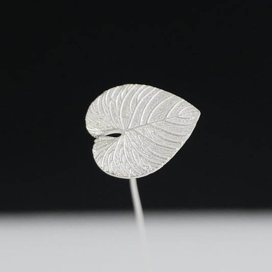 ハートモンステラのシルバー925製一輪挿し｜Vita Ramus Botanical Objet｜JFS004