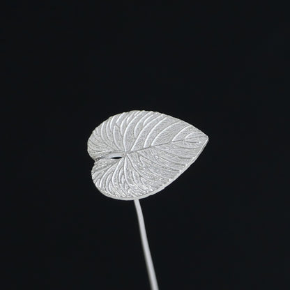 ハートモンステラのシルバー925製一輪挿し｜Vita Ramus Botanical Objet｜JFS004