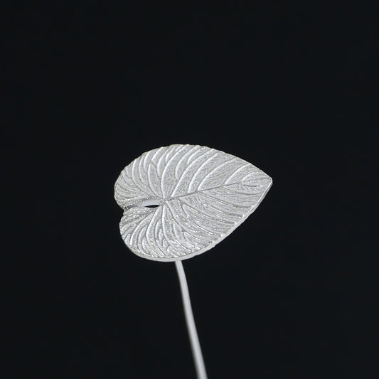 ハートモンステラのシルバー925製一輪挿し｜Vita Ramus Botanical Objet｜JFS004