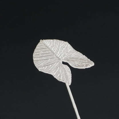 アロカシアモチーフのシルバー925製一輪挿し｜Vita Ramus Botanical Objet｜JFS005