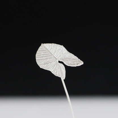 アロカシアモチーフのシルバー925製一輪挿し｜Vita Ramus Botanical Objet｜JFS005