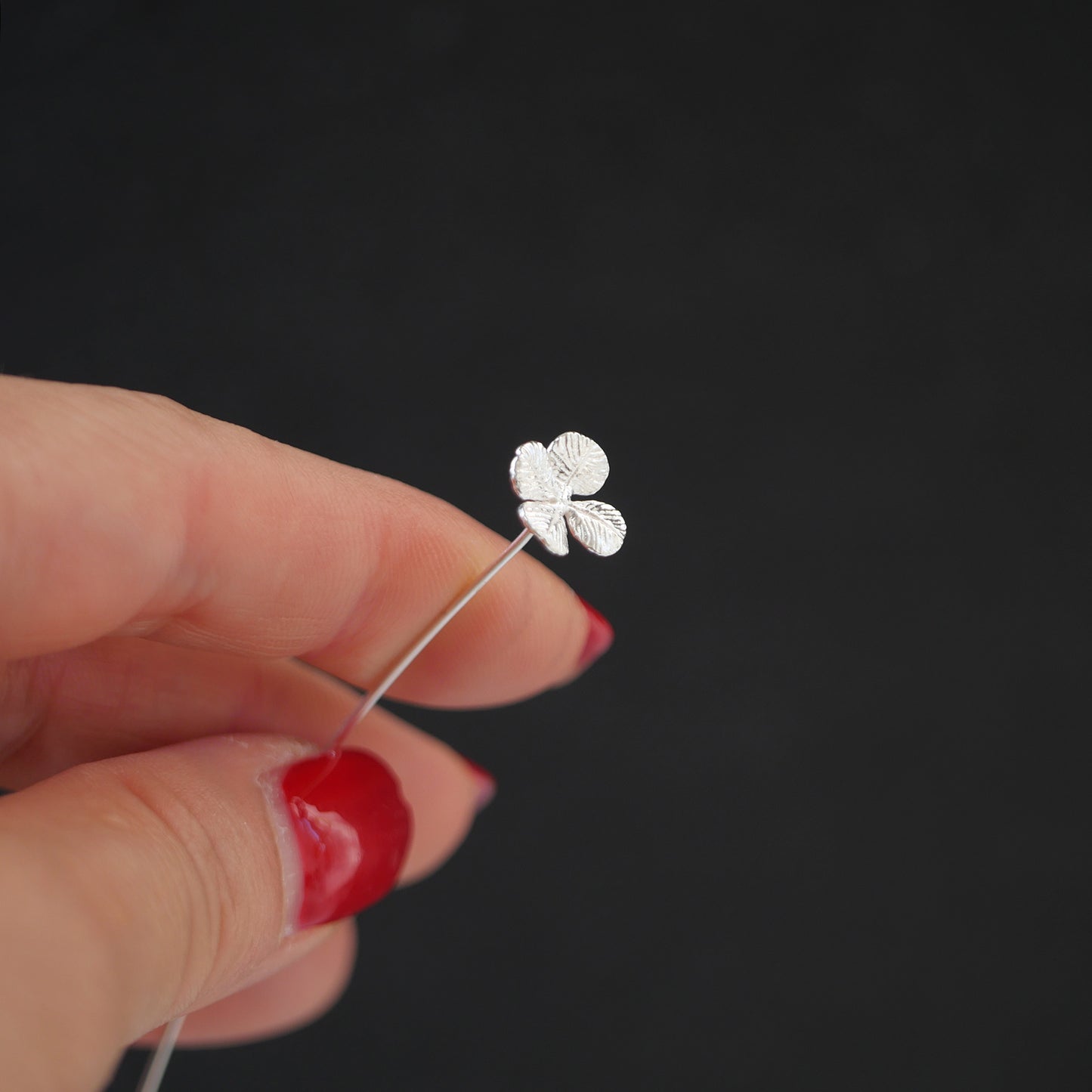 ミニ四つ葉クローバー Mini Clover｜シルバー925製 一輪挿し SV01-1