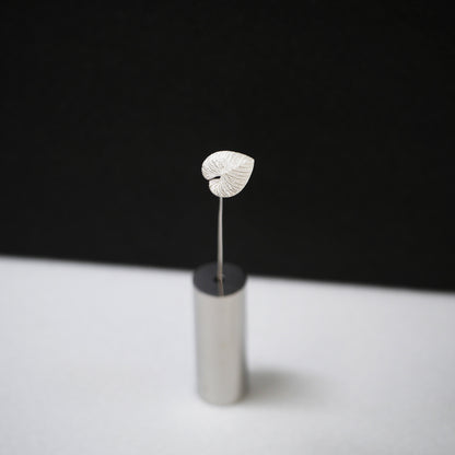 ハートリーフモチーフ Monstera ｜シルバー925製 一輪挿し SV03